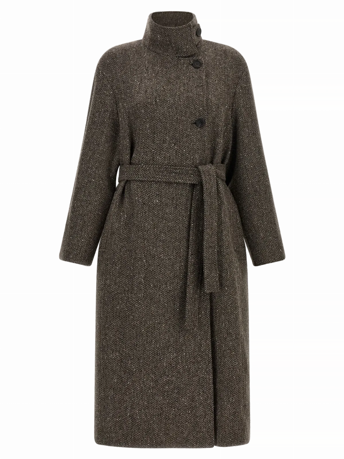 Virgin Wool with Lamé Coat
