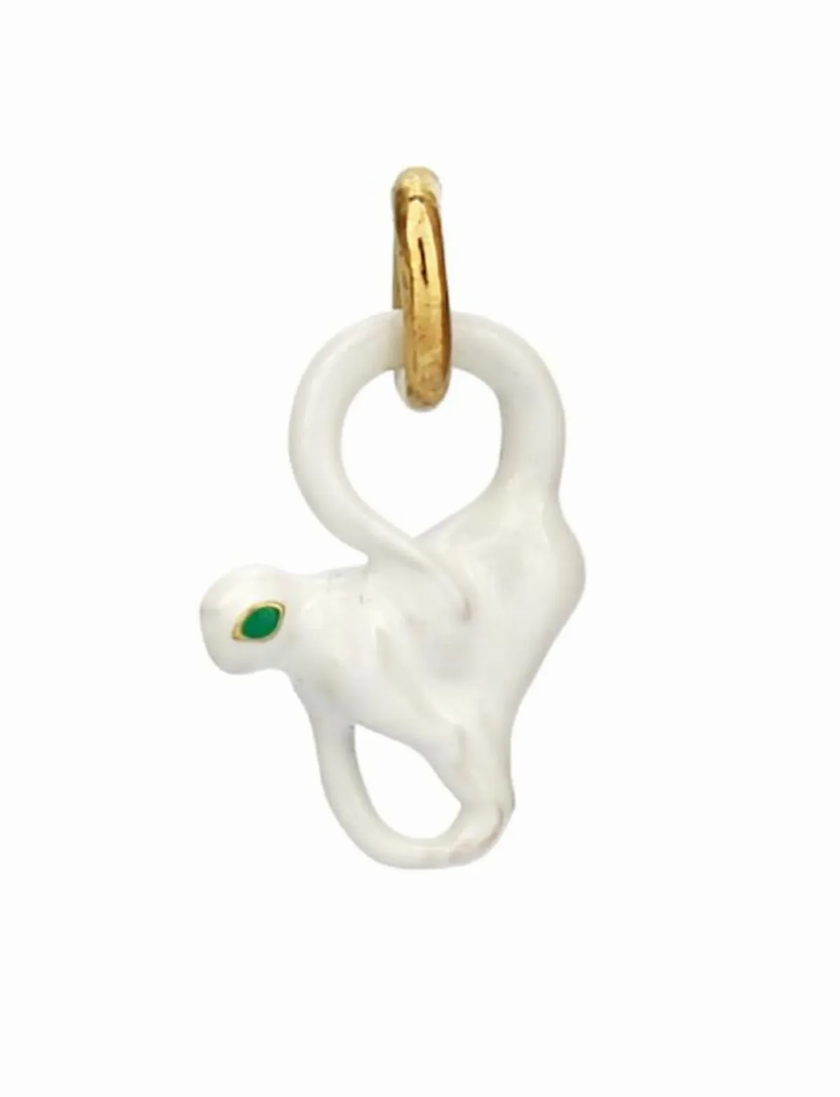 Enamel Monkey Charm by Bottega Veneta