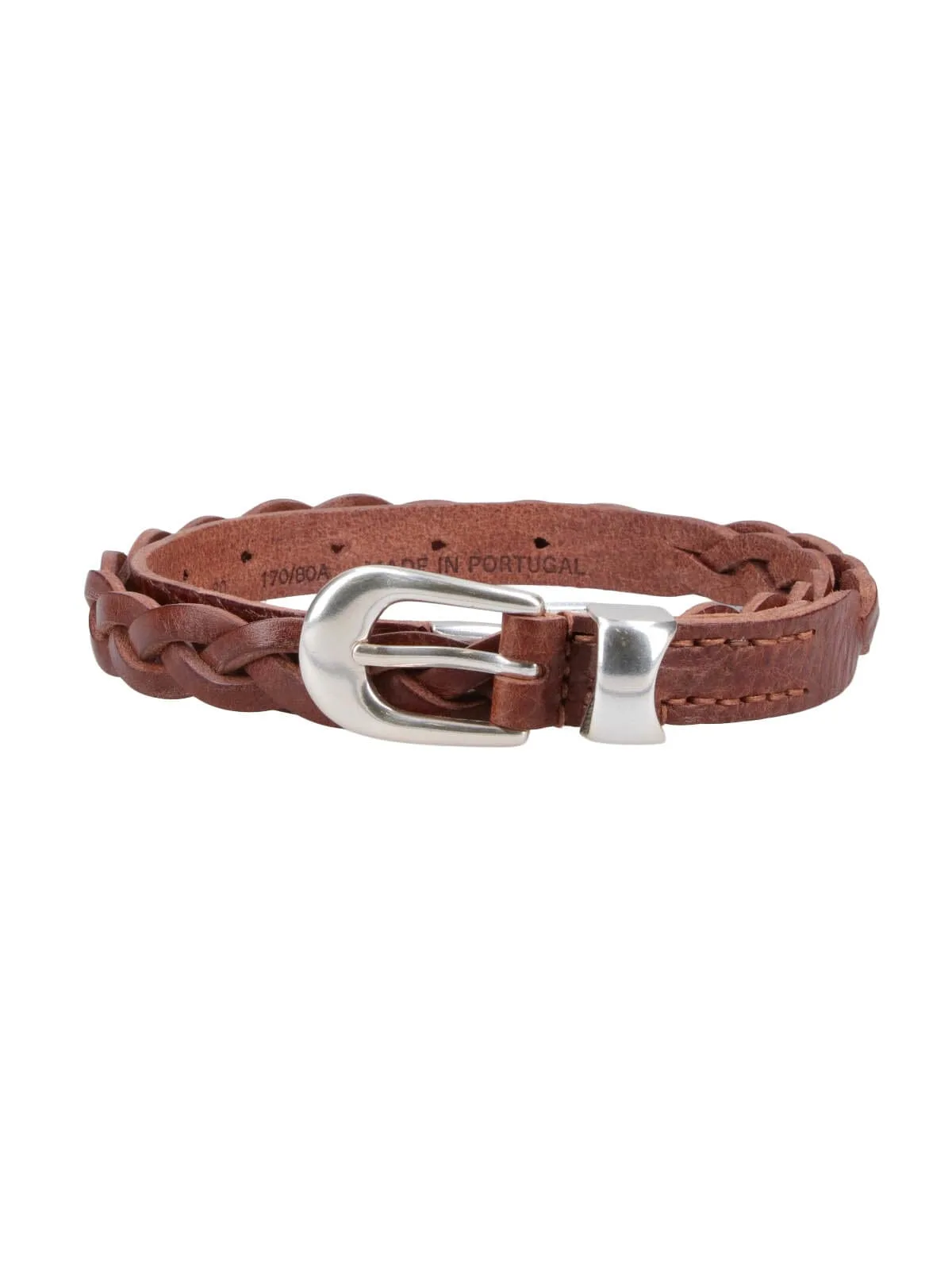 Woven Leather Belt 2 Cm