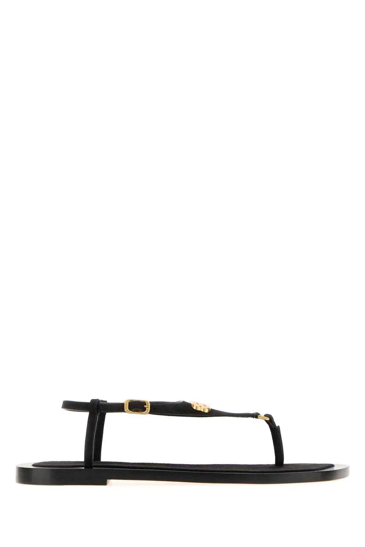 Suede T-Strap Sandal