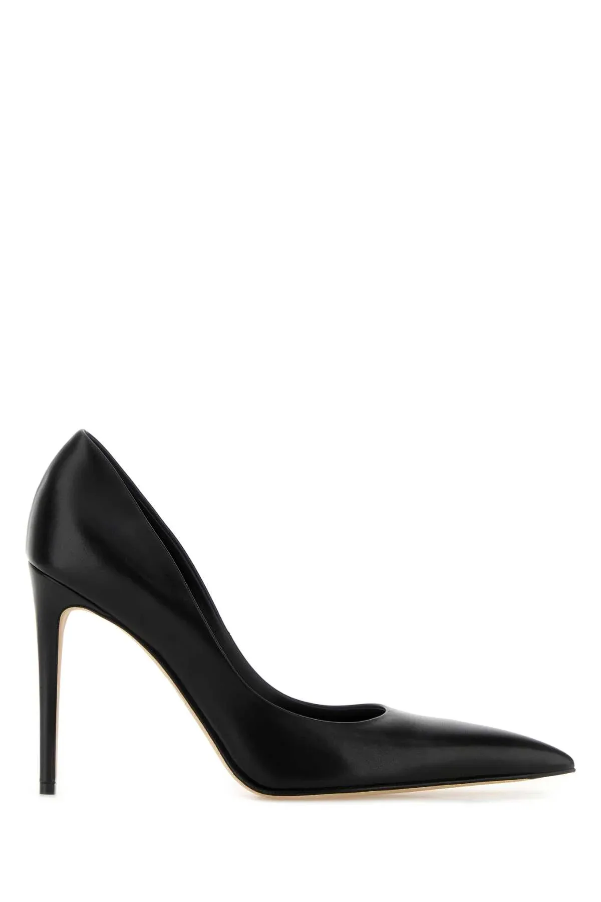 Leather Pointed-Toe Stiletto Pump