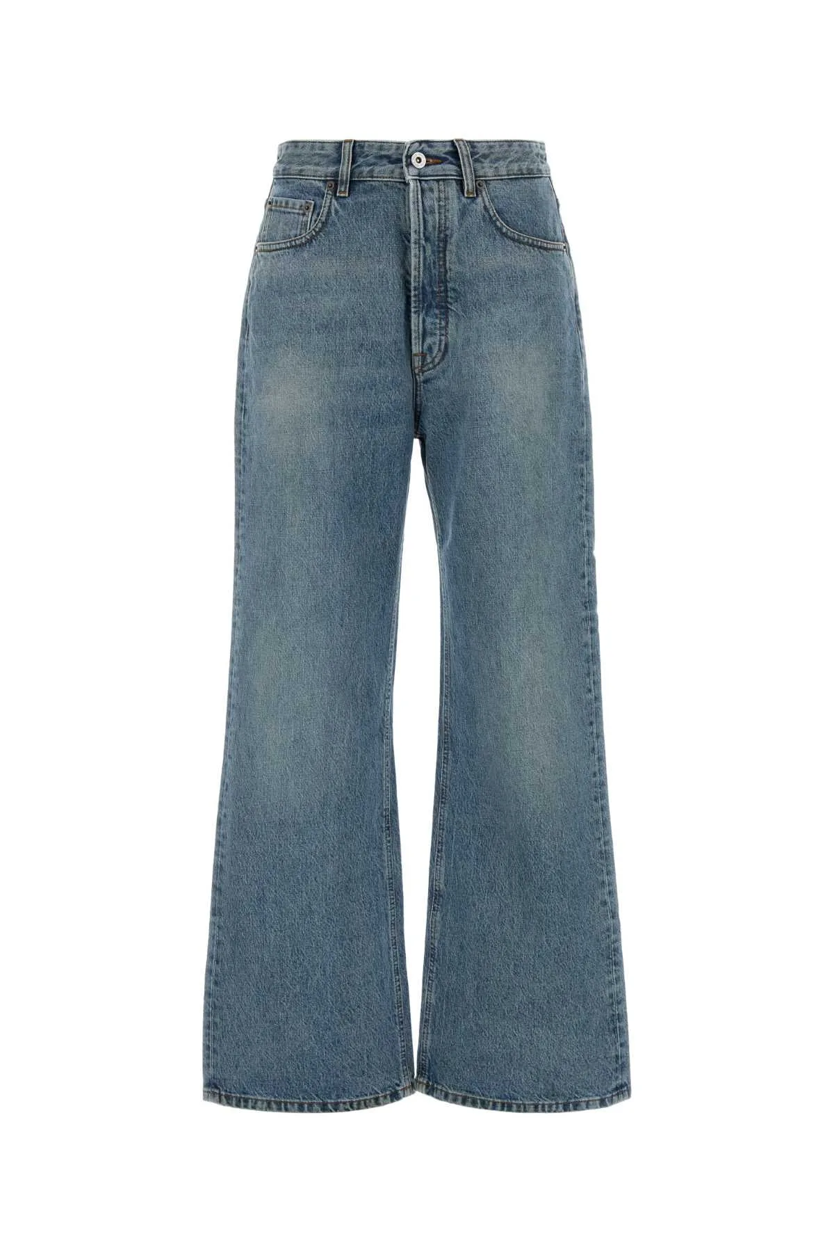 High-Rise Wide-Leg Denim Jeans