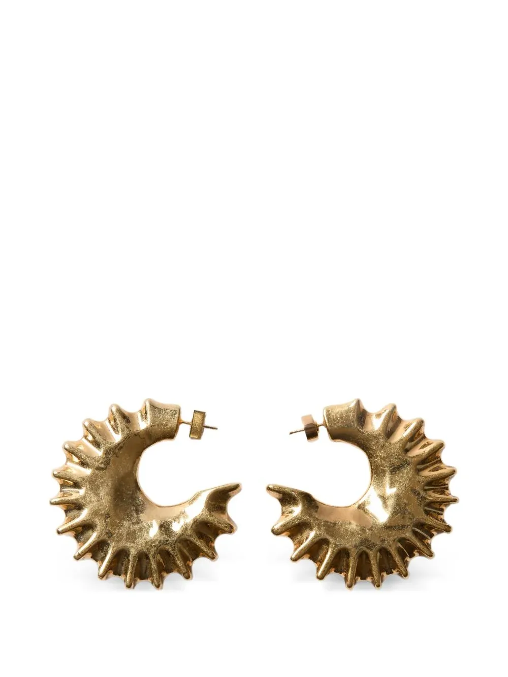 Spiked Crescent Earrings by JACQUEMUS RESORT