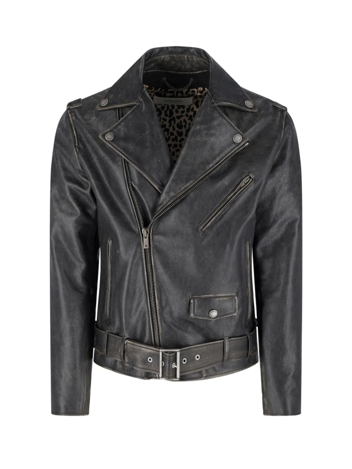 Asymmetrical Leather Jacket
