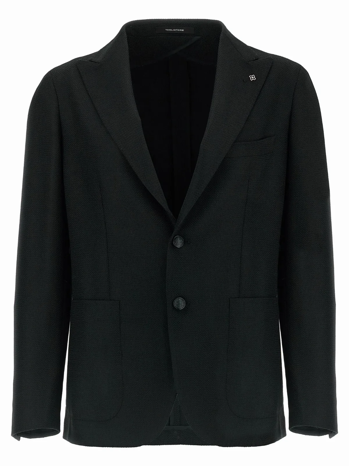 Micro-Check Virgin Wool Blazer