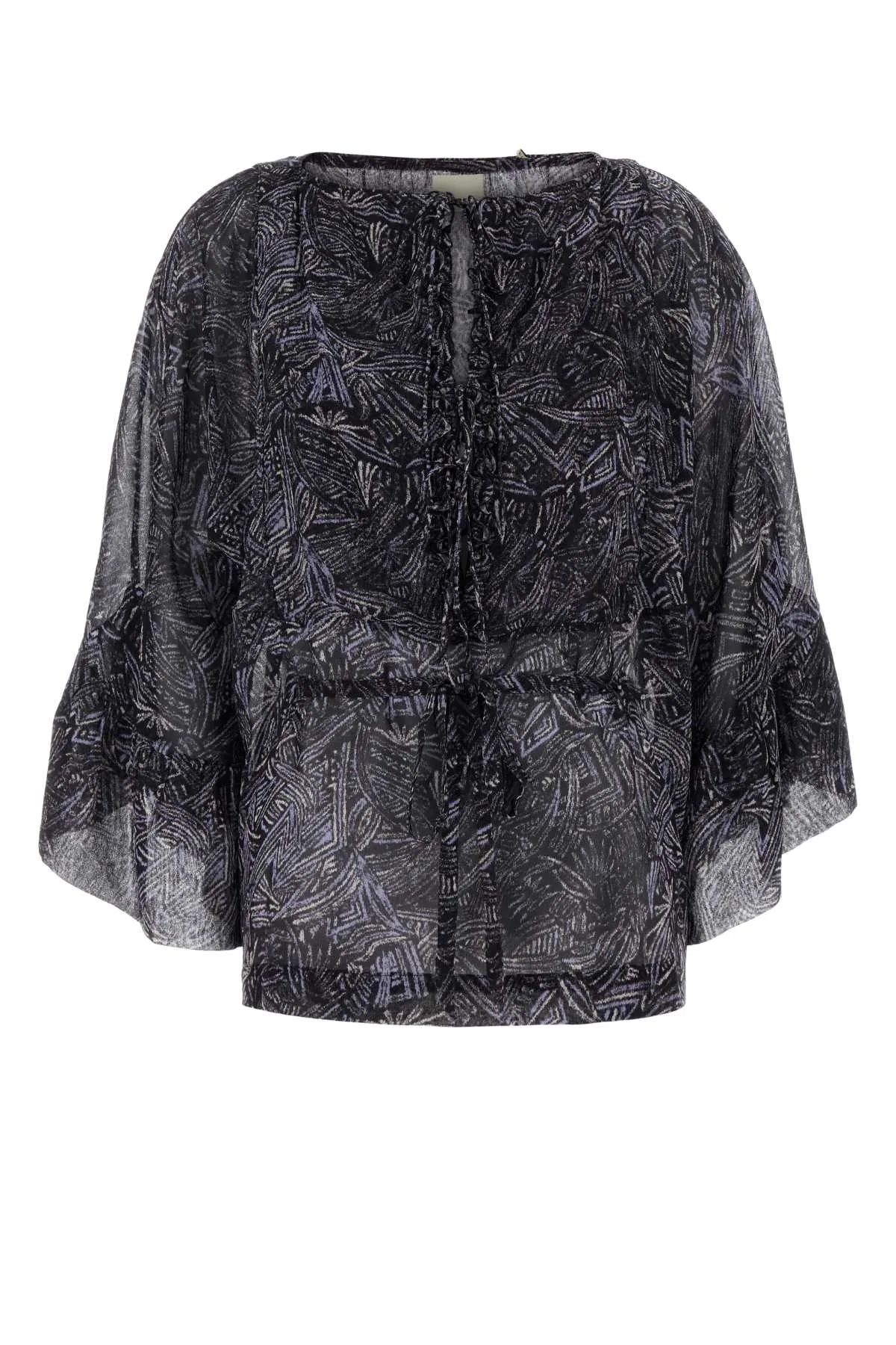 Patterned Silk Blouse