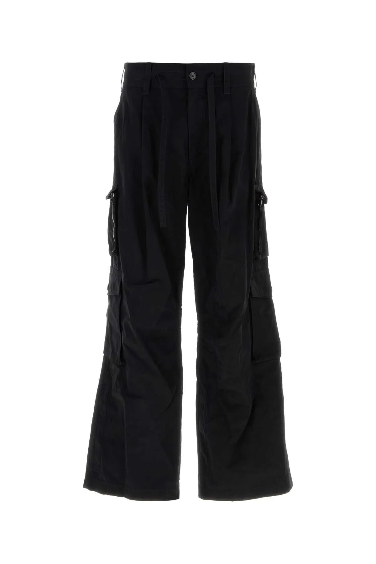 Multi-Pocket Cotton-Blend Cargo Pants