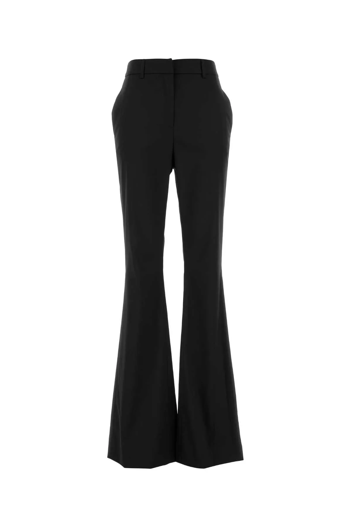 High-Waist Flared Trousers