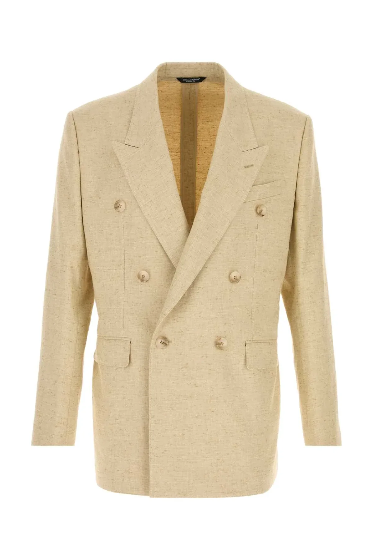 Hemp Silk Linen Double-Breasted Blazer