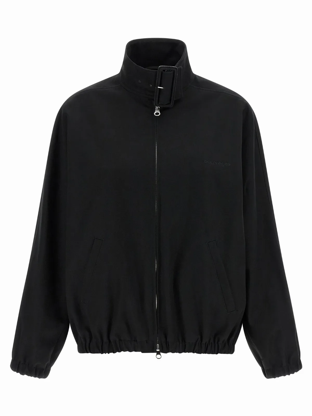 Buckle-Collared Bomber Jacket