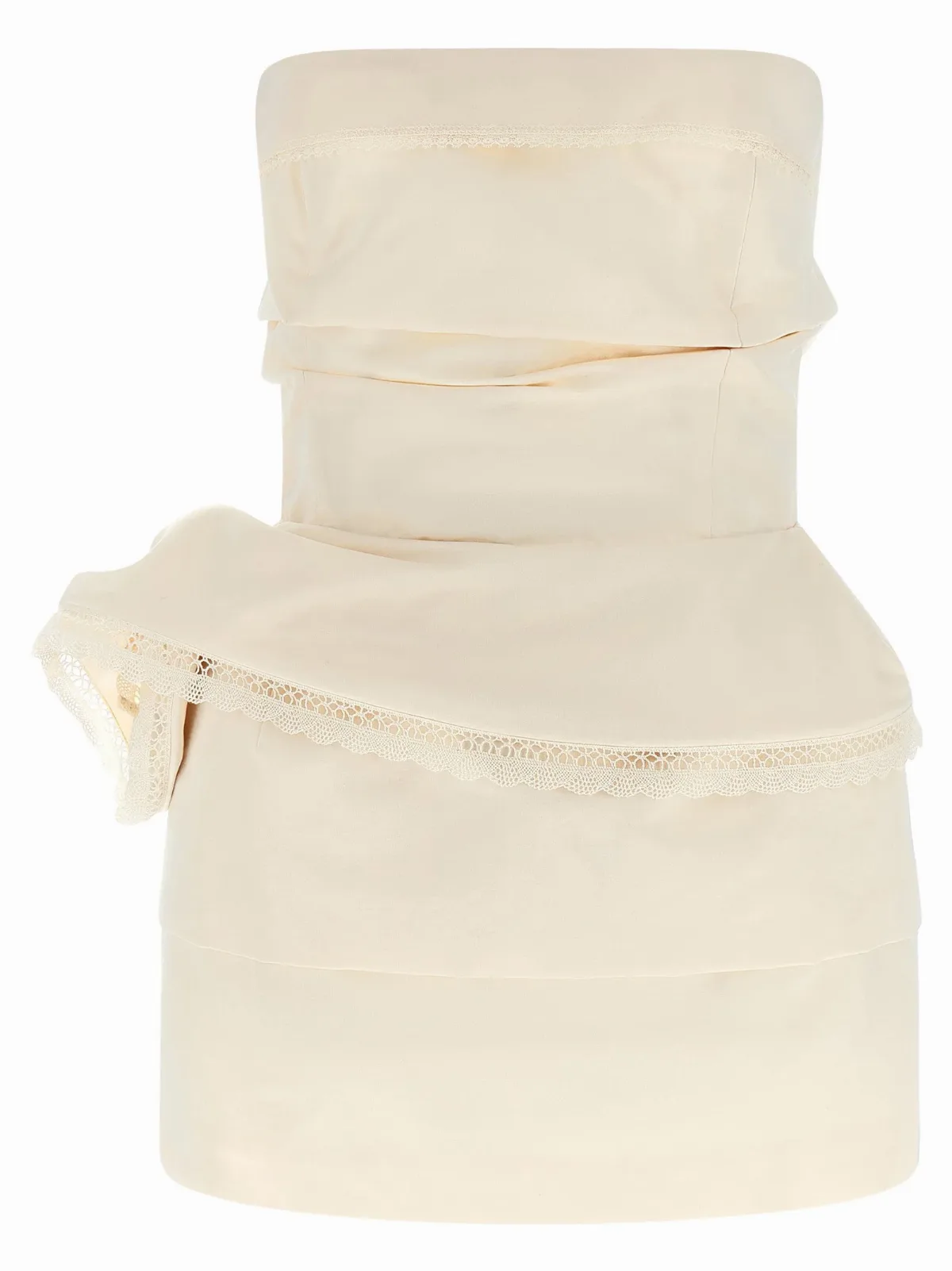 Off-Shoulder Cotton-Silk Blend Dress