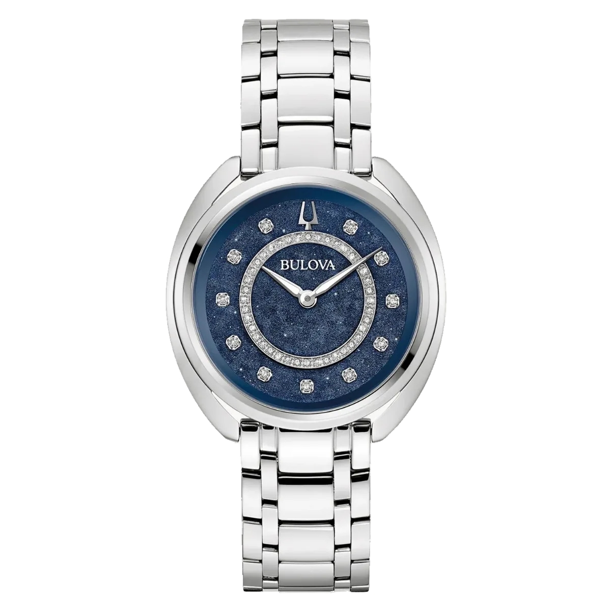 Diamond-Set Dial Watch by Bulova