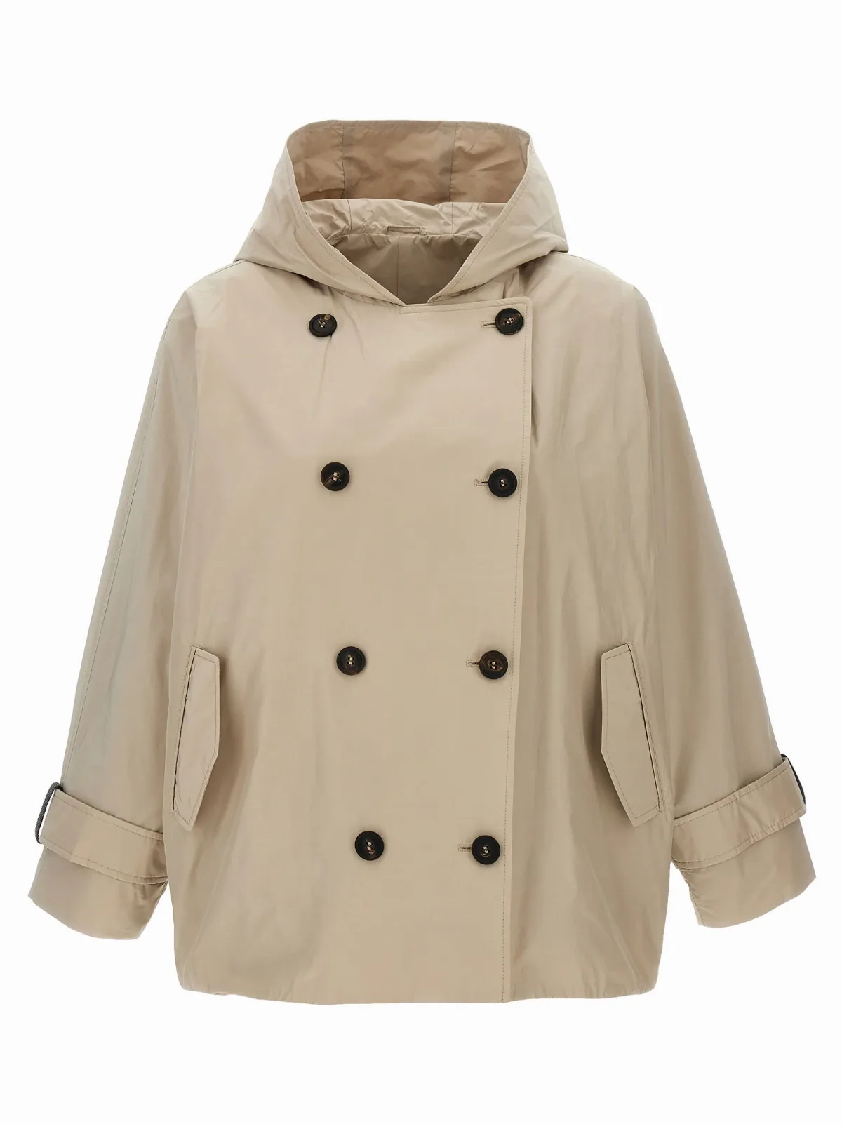 Water-Repellent Technical Fabric Coat