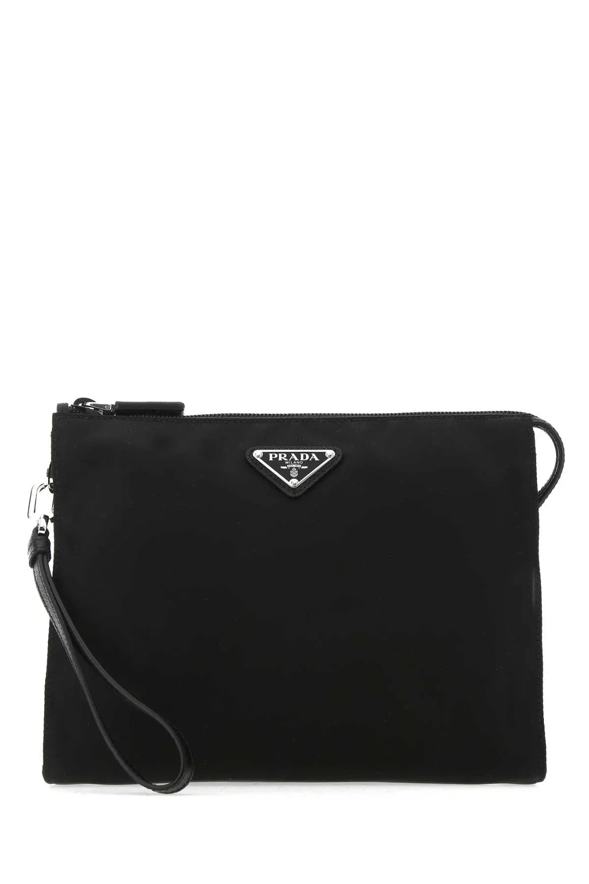 Re-Nylon and Calfskin Clutch