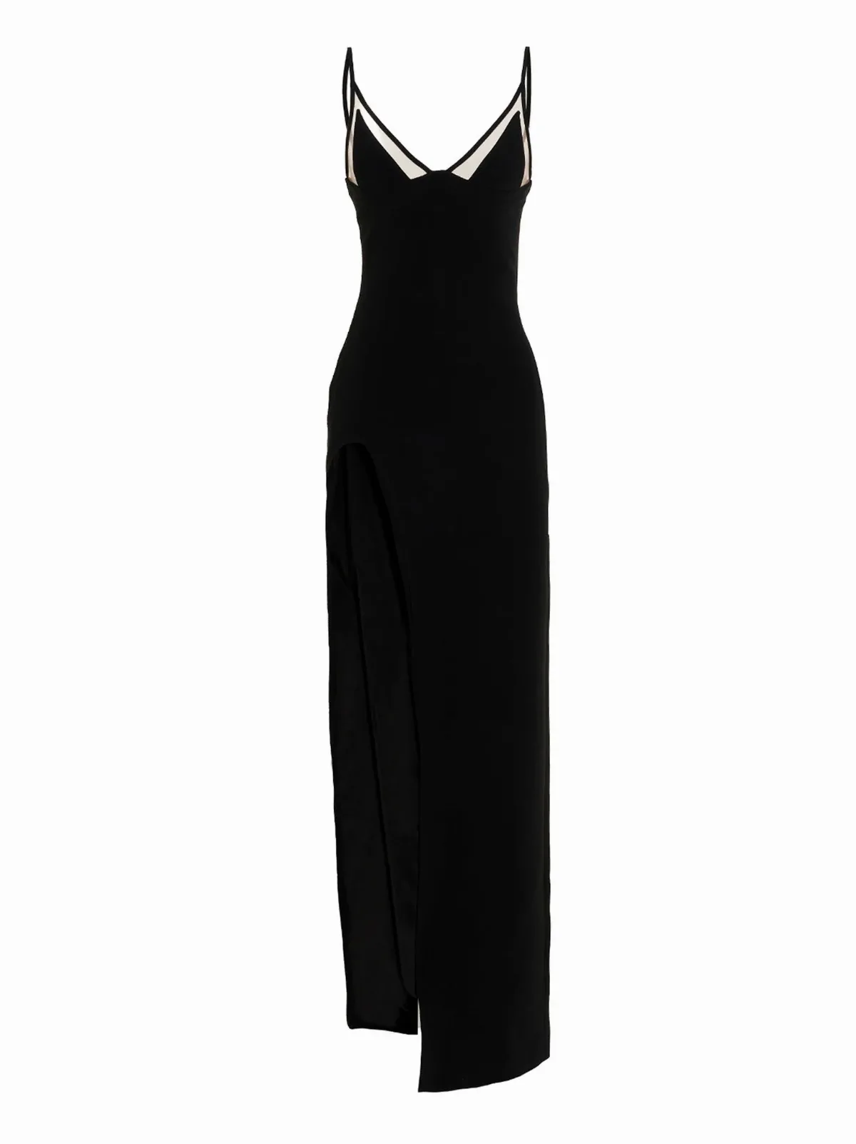 Viscose Blend Cami with Mesh Inserts Dress