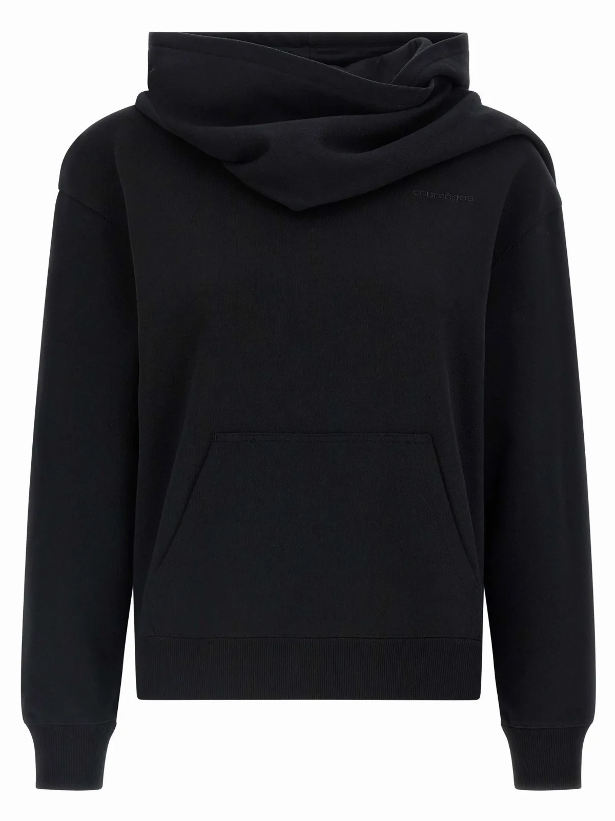 Brushed Cotton with Tone-on-Tone Embroidery Hoodie