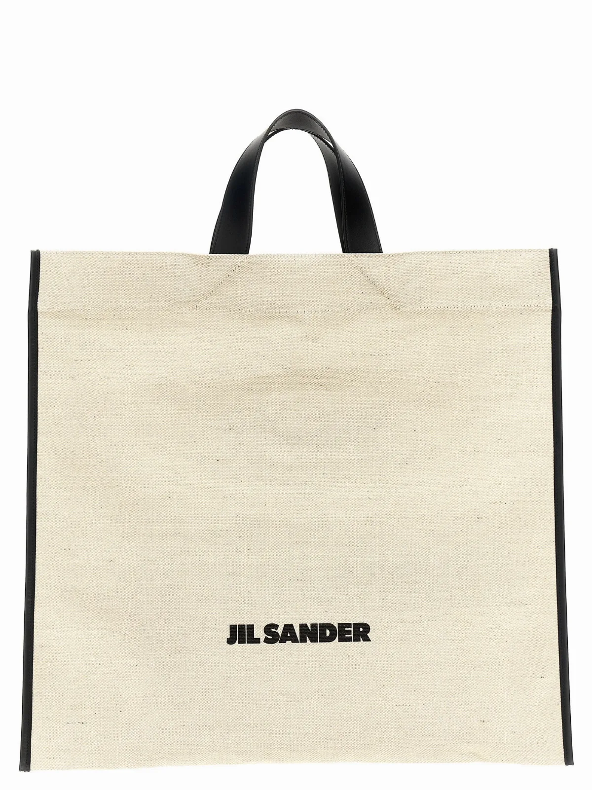 Canvas with Leather Trim Tote Bag