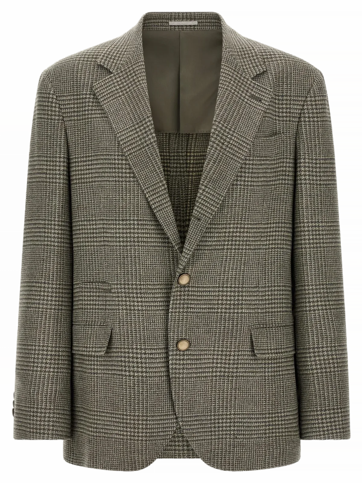Prince of Wales Wool and Cashmere Blazer