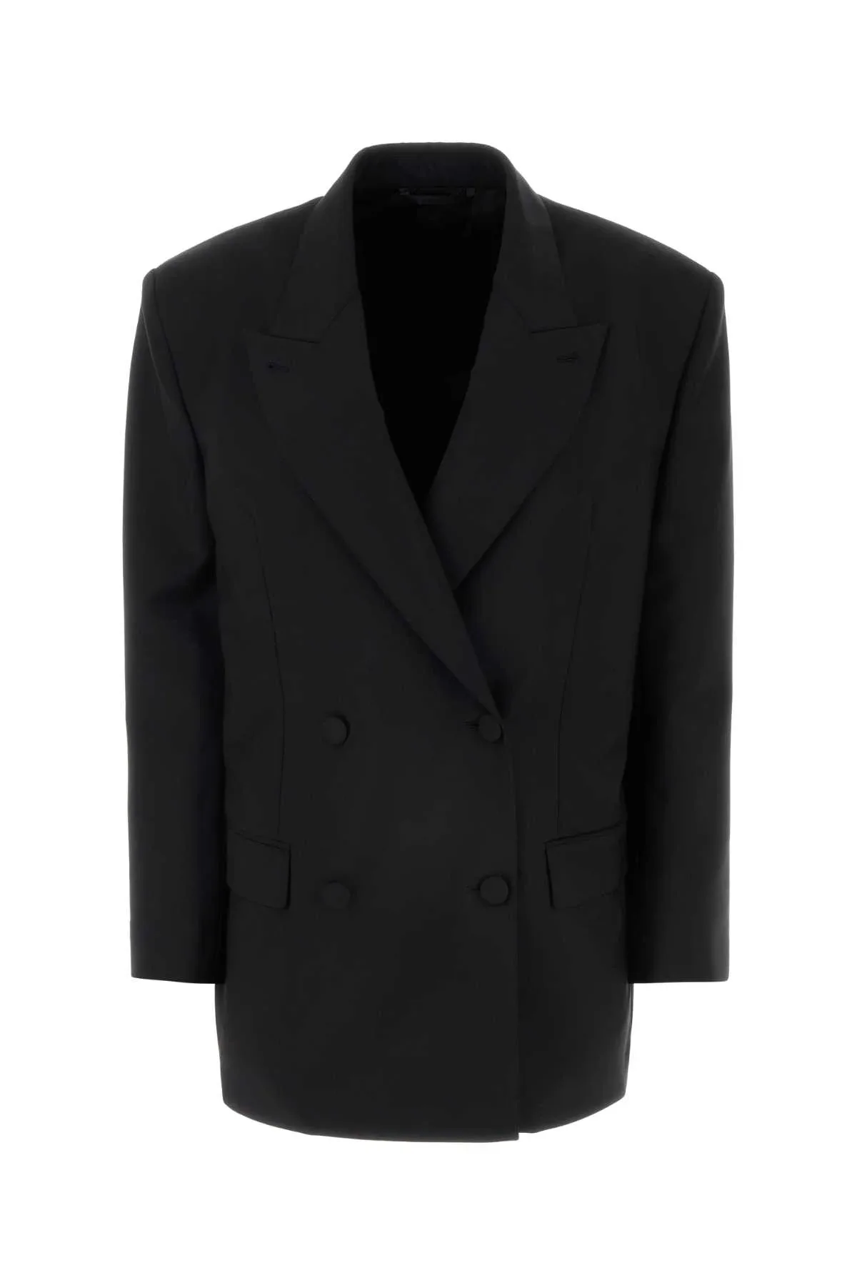 Double-Breasted Wool-Mohair Blazer