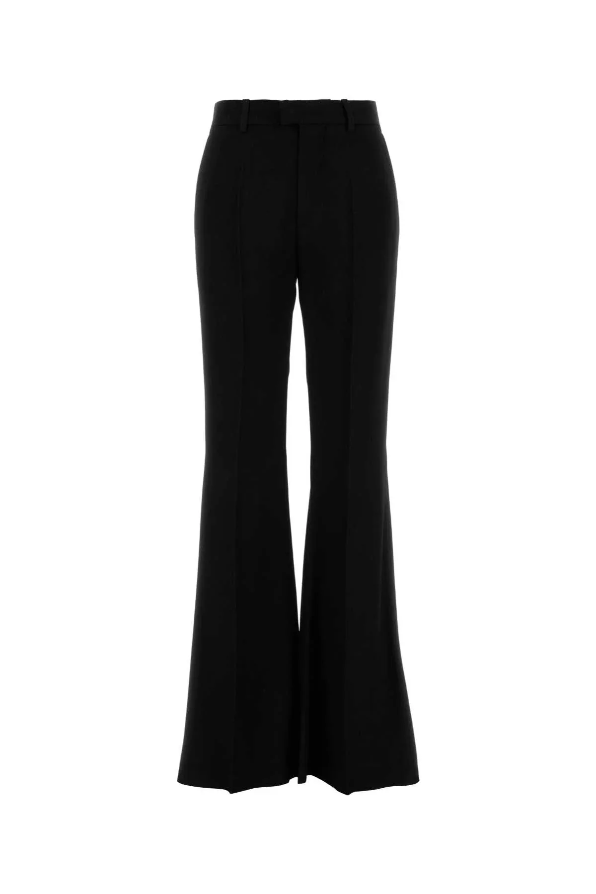 Flared Viscose Trousers