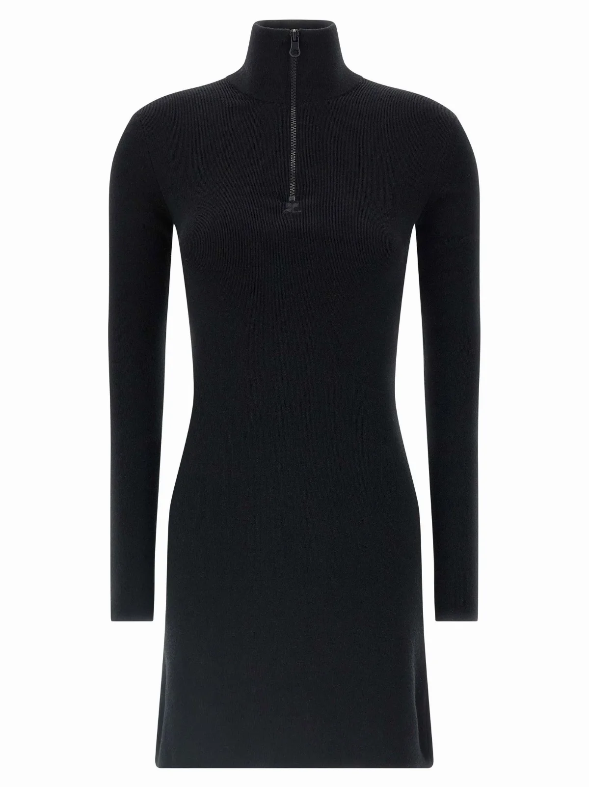 Wool Knit Polo Dress