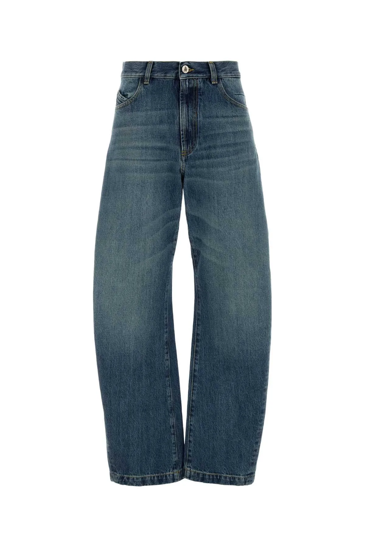 Wide-Leg Denim Jeans