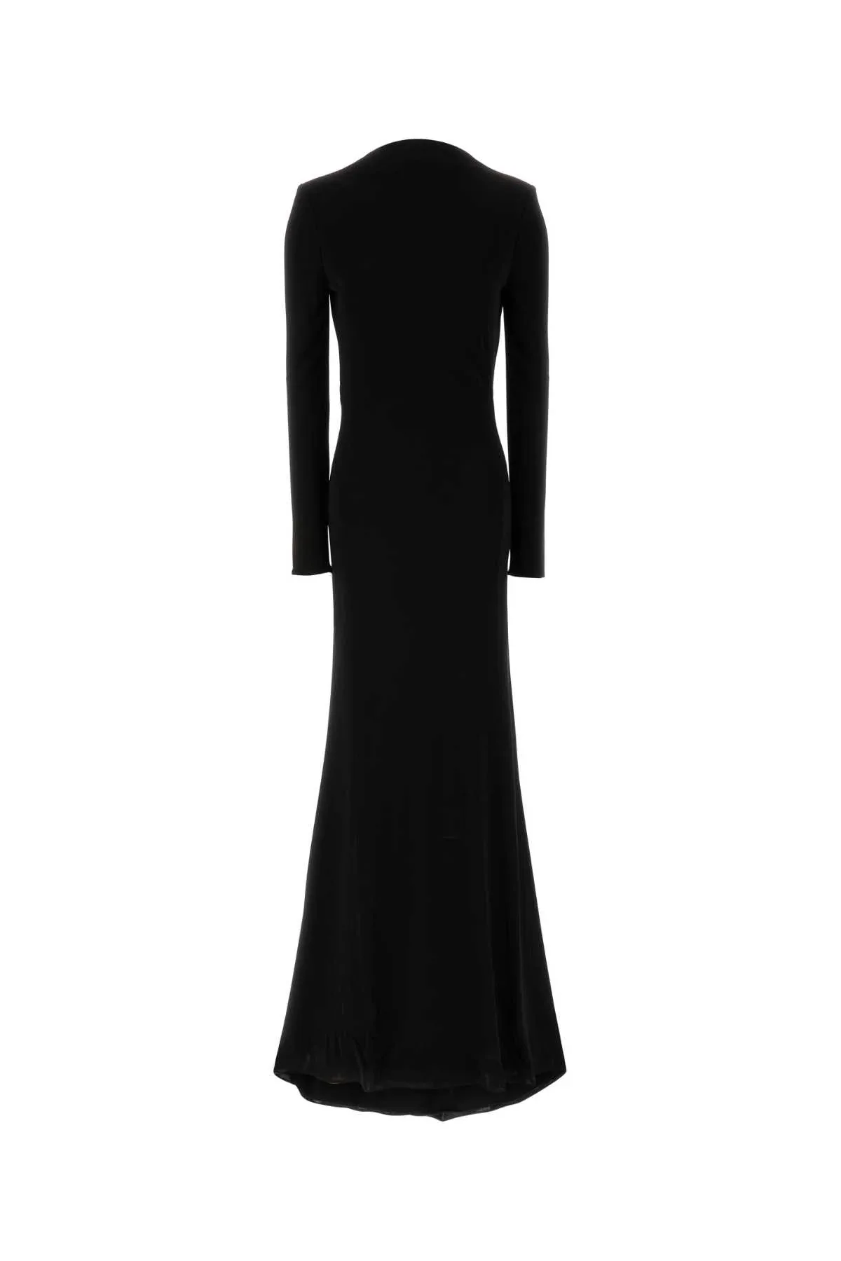 Long-Sleeve Velvet Dress