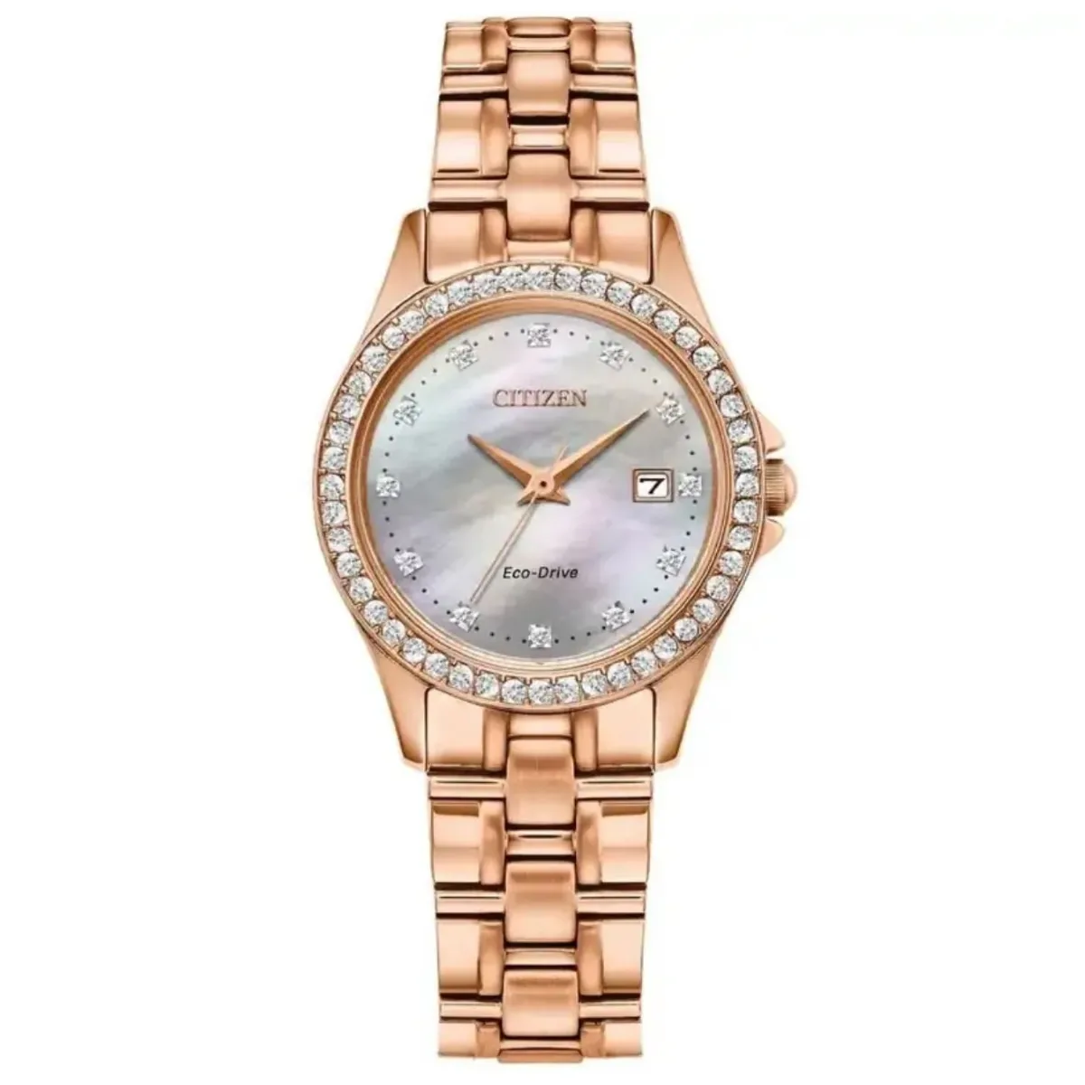 Diamond-Set Eco-Drive Watch by Citizen