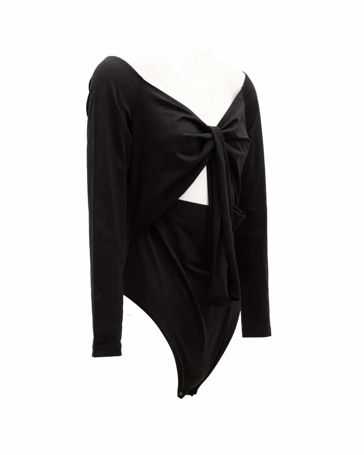 Tie-Front Cotton Bodysuit