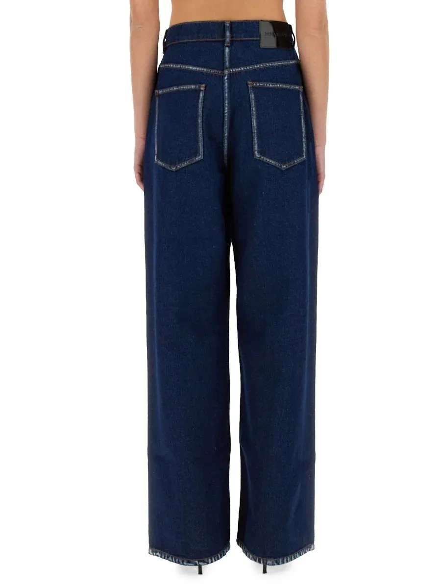 Wide-Cut Denim Jeans
