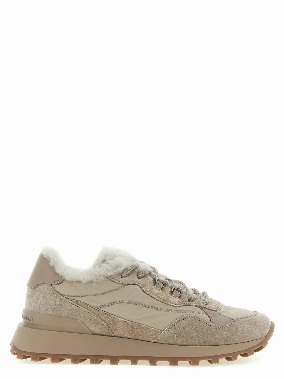 Shearling-Lined Suede Sneaker