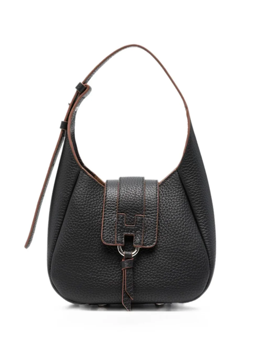 Pebbled Leather Hobo Bag