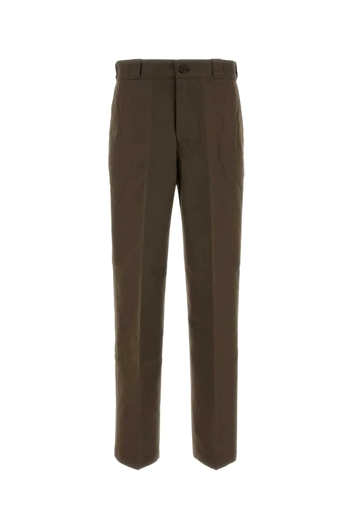 Cotton-Nylon Canvas Trousers