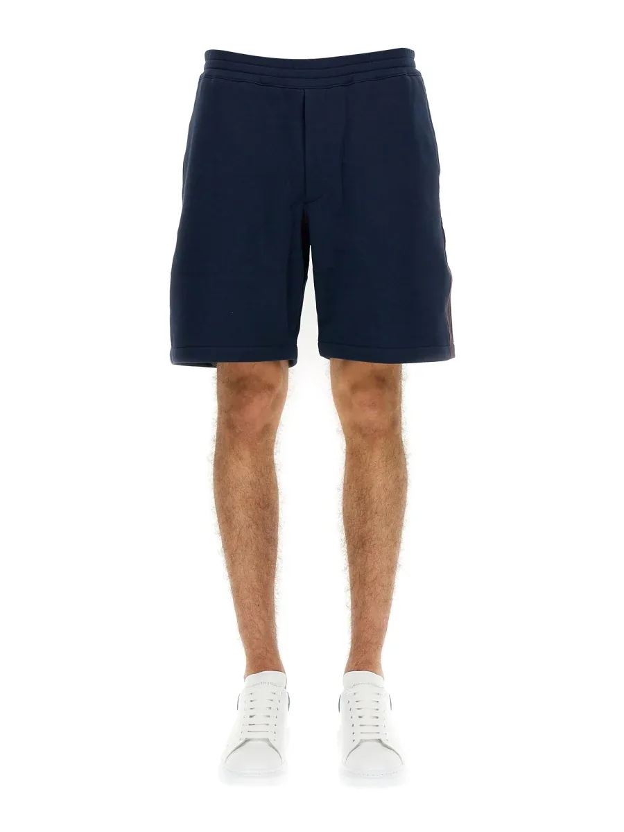Selvedge Logo Band Bermuda Shorts