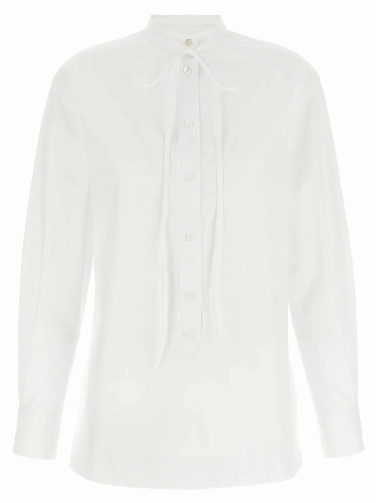 Double G Embroidered Cotton Poplin Shirt