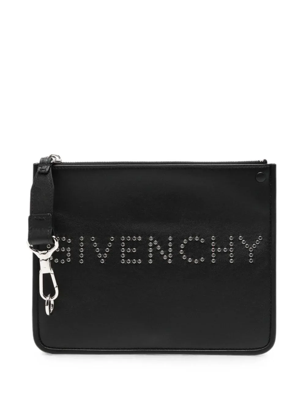 Stud-Embellished Leather Wallet