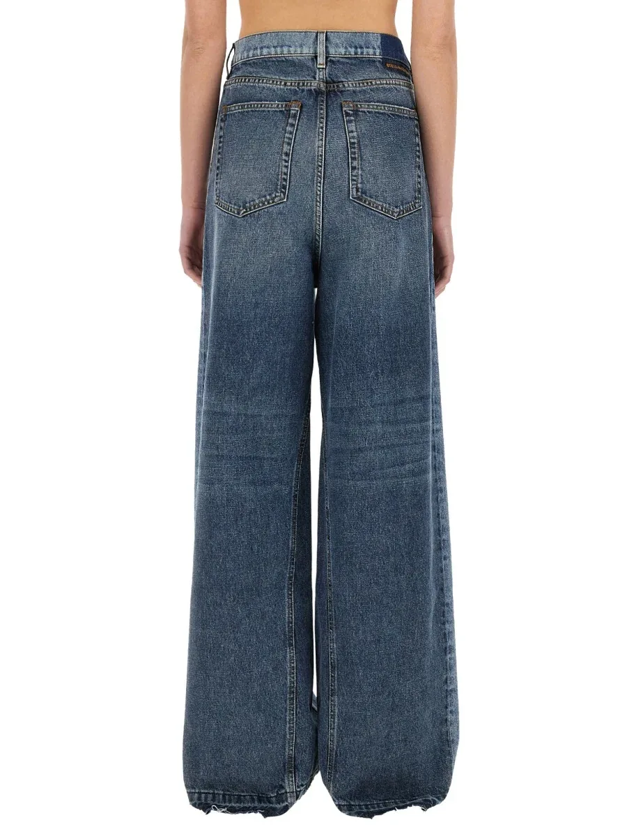 Wide-Leg with Contrasting Panels Jeans