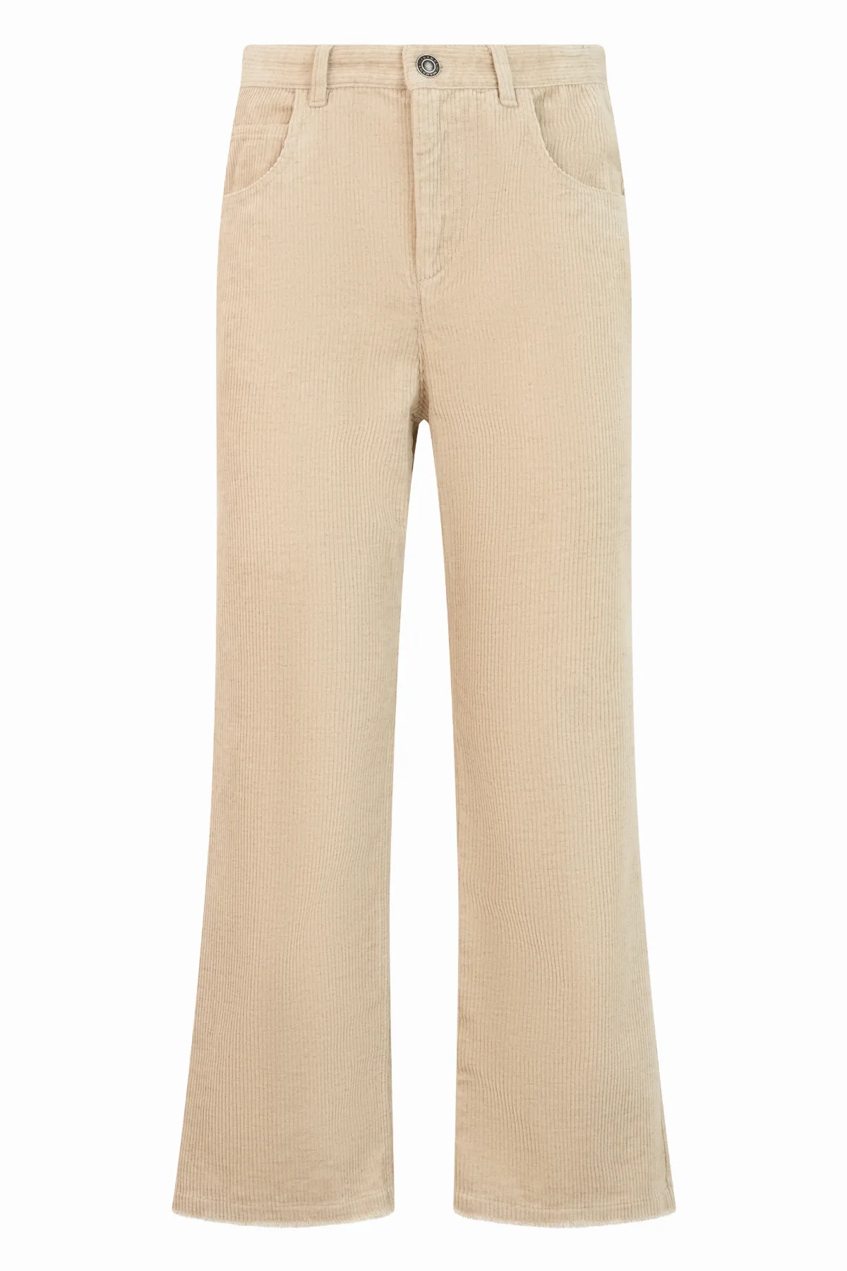 Flared Cotton Trousers