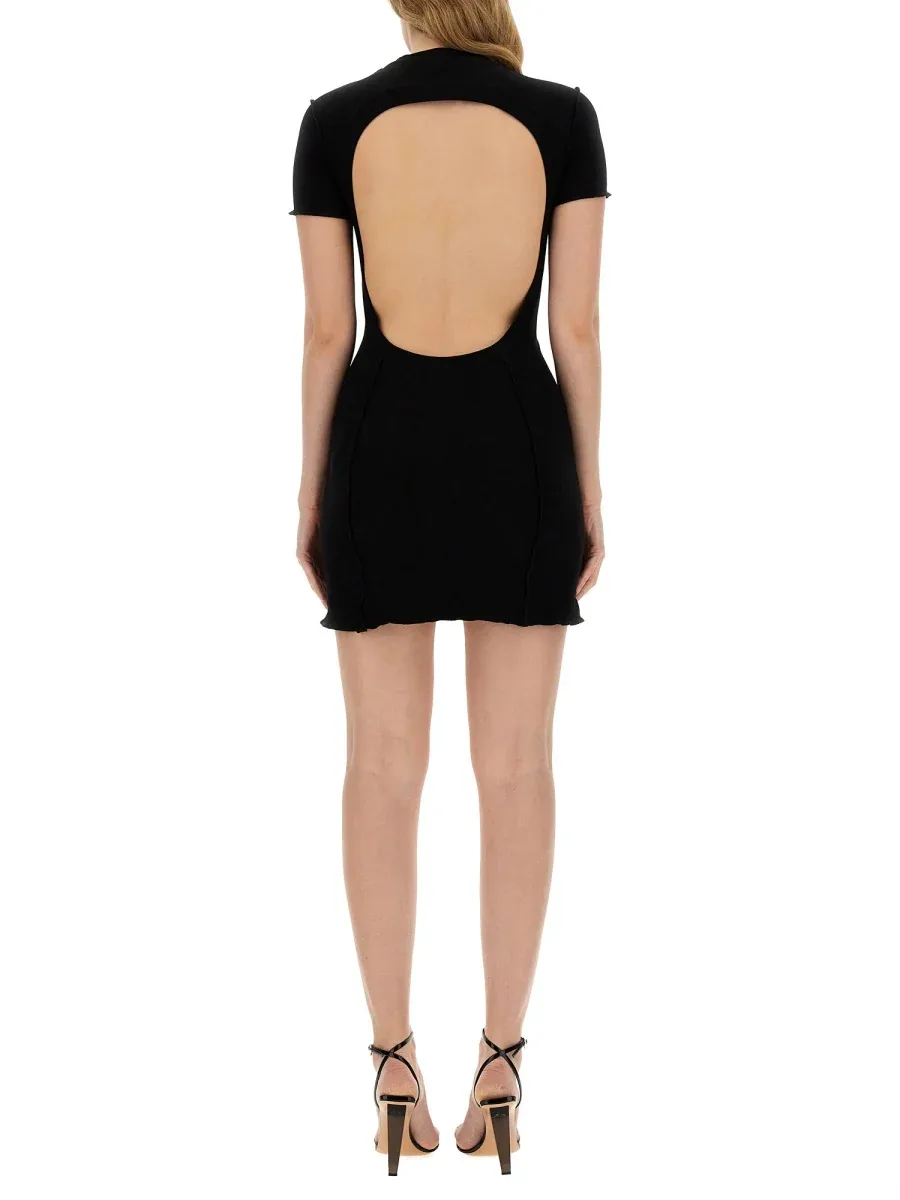 Logo-Embroidered Cotton Dress
