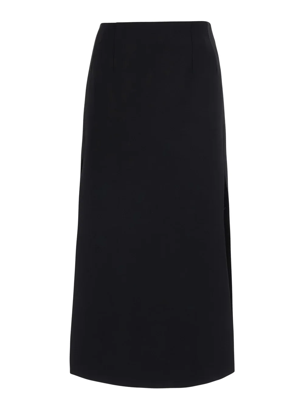 Wool-Blend Midi Skirt