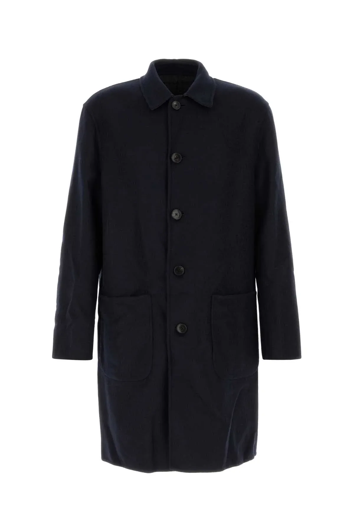 Wool Blend Reversible Coat