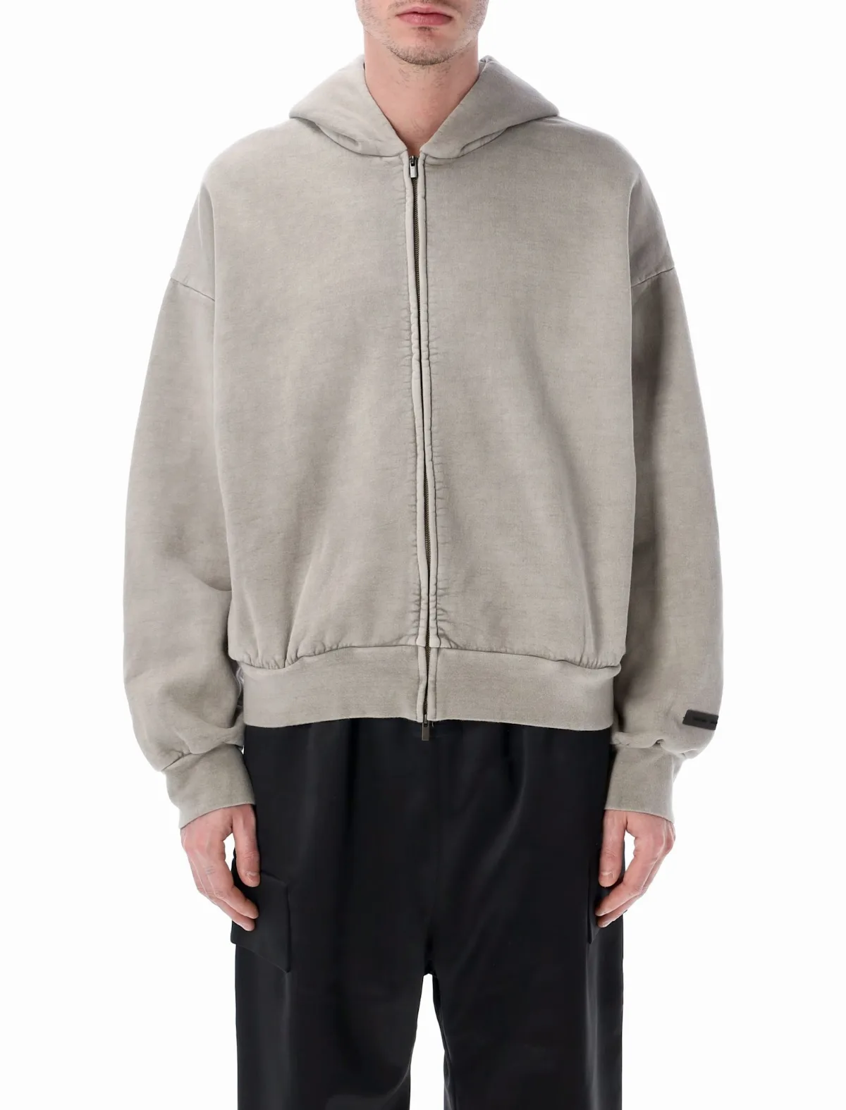 Essentials Full Zip Hoodie Grey