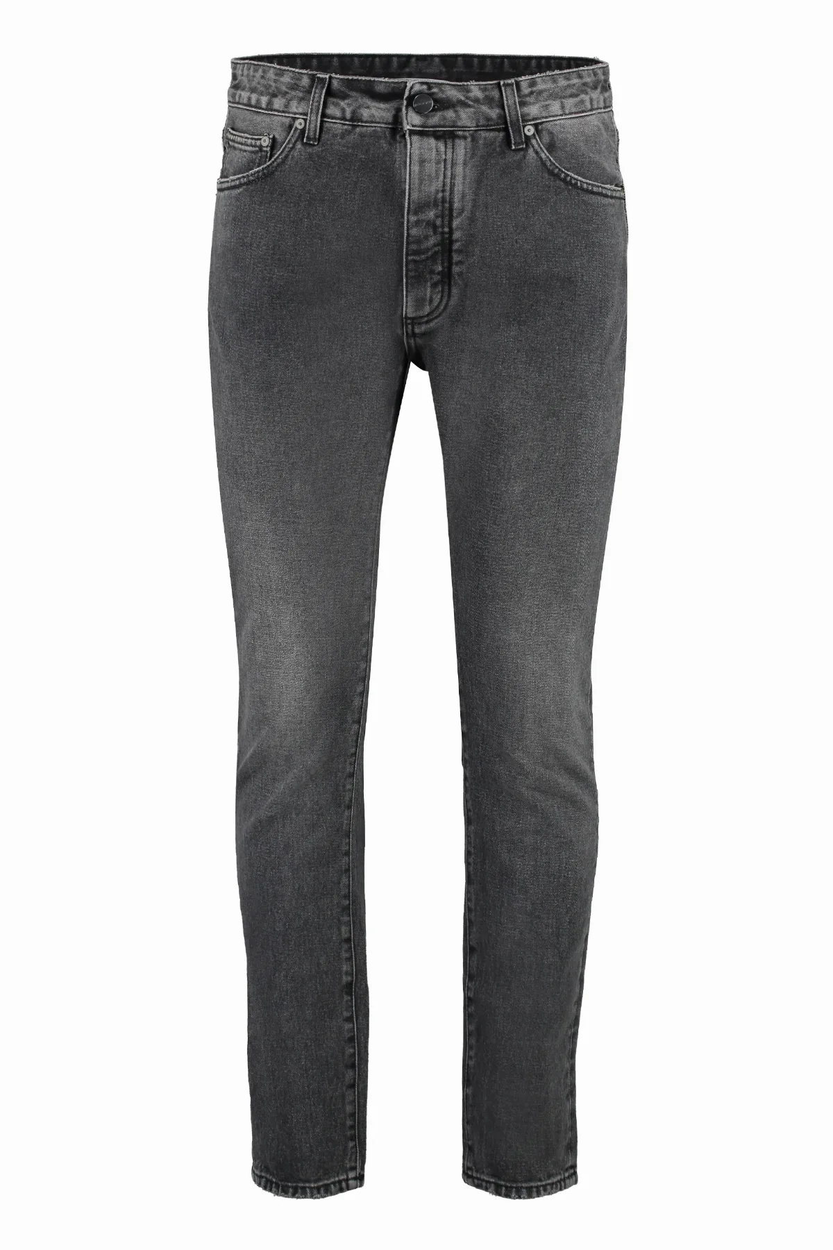 Maxi Logo Straight-Leg Jeans