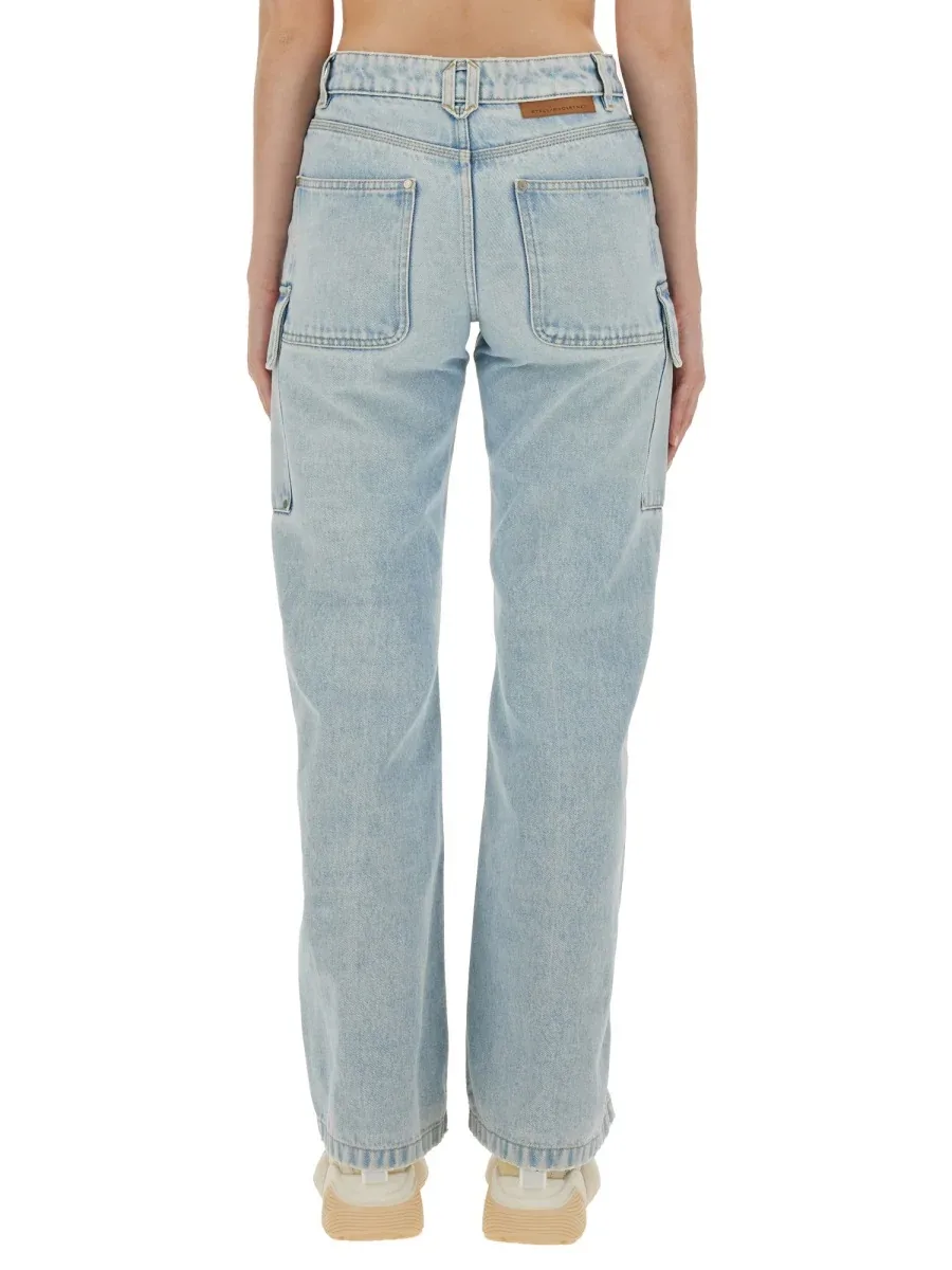 Denim Cargo Pants