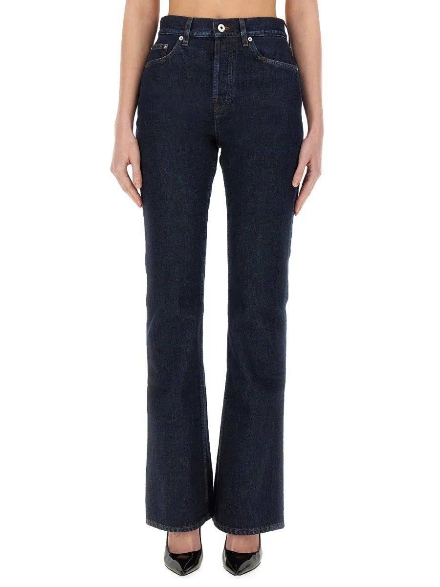 Straight-Leg Denim Jeans