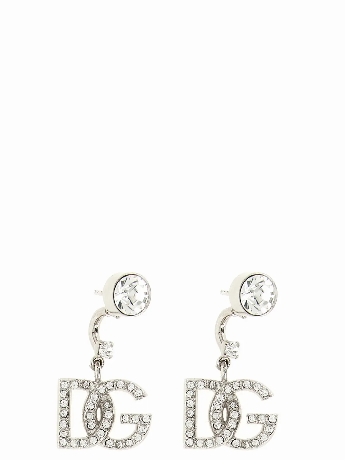 DG Logo-Embellished Crystal Earrings