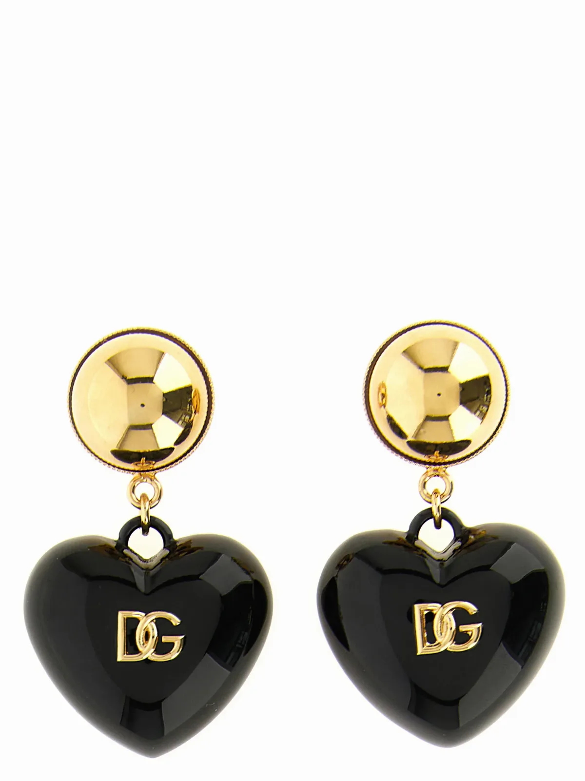 Heart-Shaped DG Logo Earrings