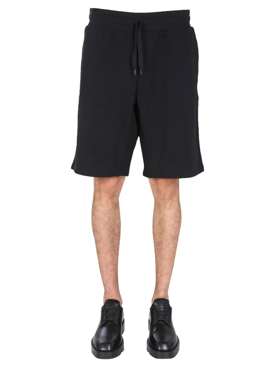 Logo-Embroidered Cotton Bermuda Shorts