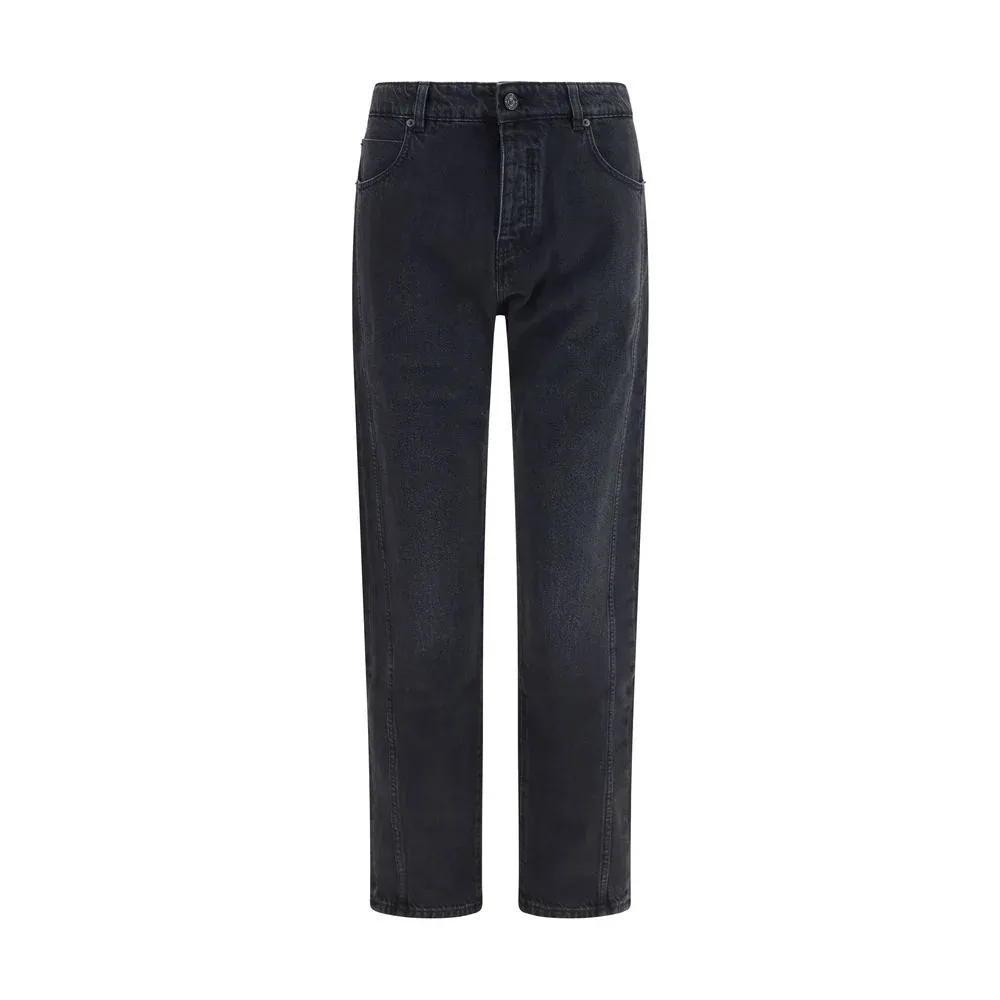 Straight-Leg Cotton Jeans