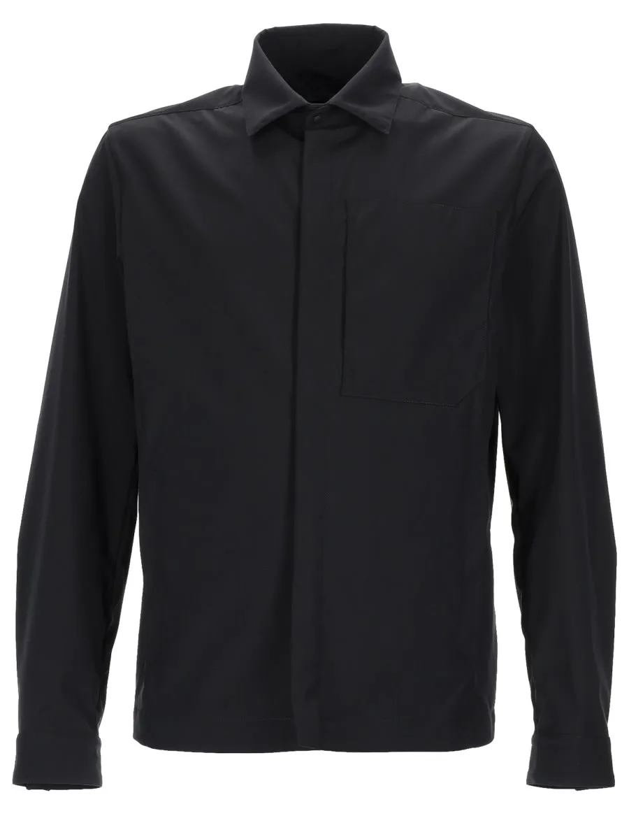 Overshirt In Misto Lana